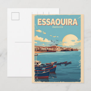 Reise durch die Altstadt von ESSAOUIRA, Marokko Postkarte