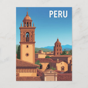 Reise durch die peruanische Stadtlandschaft Postkarte