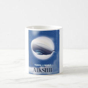 Reise durch die Welt mit dem Flugzeug Kaffeetasse