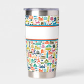 Reise durch die Welt Thema Monogramm Thermobecher (Rechts)