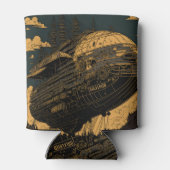 Reise durch die Zeit: Steampunk-Luftschiff Dosenkühler (Rückseite)