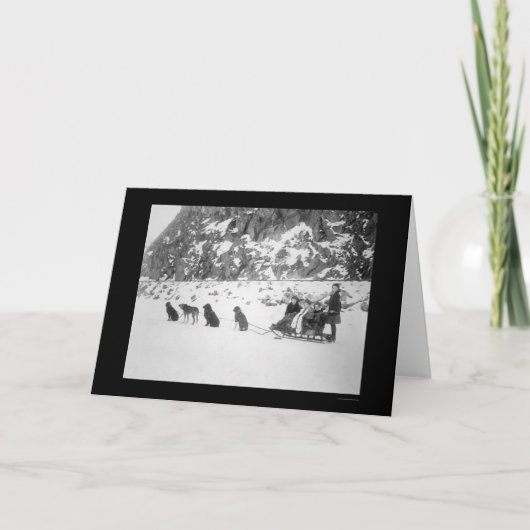 Reise durch Dog Sled Canada 1912 Karte (Vorderseite)