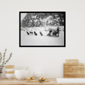 Reise durch Dog Sled Canada 1912 Poster (Küche)