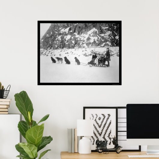 Reise durch Dog Sled Canada 1912 Poster (Heimbüro)