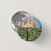 Reise durch ein Fantasy Novel Button (Vorne & Hinten)