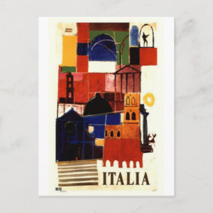 Reise durch Italien im Stil vergangener Zeiten - Postkarte