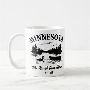 Reise durch Minnesota im Vintage-Stil Kaffeetasse