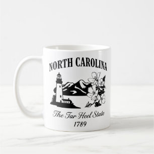 Reise durch North Carolina im Vintage-Stil Kaffeetasse