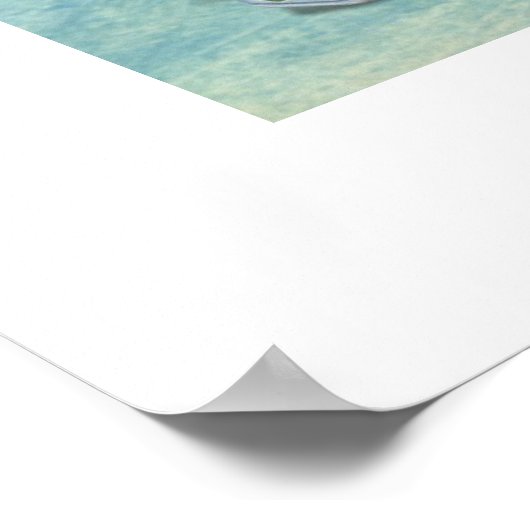 Reise durch Paris Mädchen Poster (Ecke)