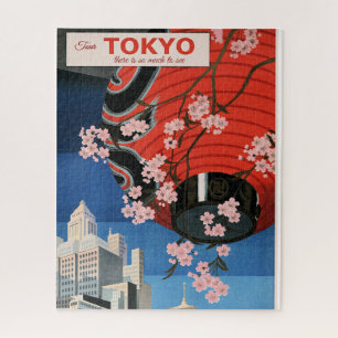 Reise durch Tokio, Japan, Reiseposter, Puzzle