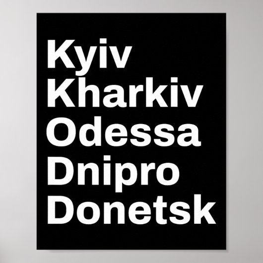 Reise durch ukrainische Städte und Dörfer  Poster (Vorne)