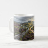 Reise eines einsamen Mannes durch einen stürmische Kaffeetasse (Vorderseite Links)