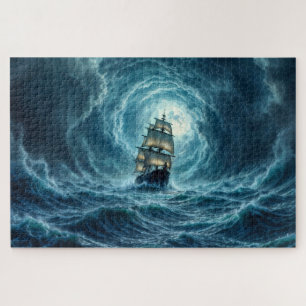 Reise eines Sturmsturms auf dem Schiff Puzzle