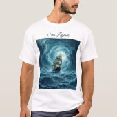 Reise eines Sturmsturms auf dem Schiff T-Shirt (Vorderseite)