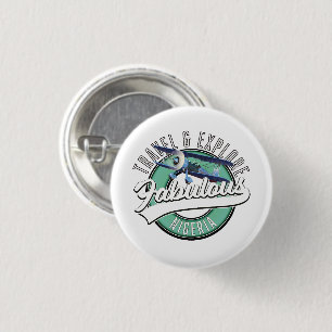 Reise erkunden Sie das fabelhafte Ägypten-Logo. Ta Button