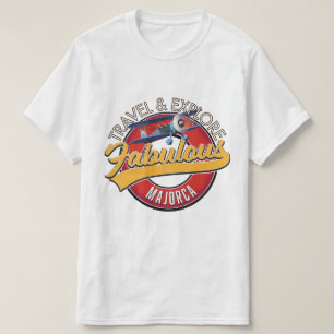 Reise erkunden Sie das fabelhafte Logo von Mallorc T-Shirt
