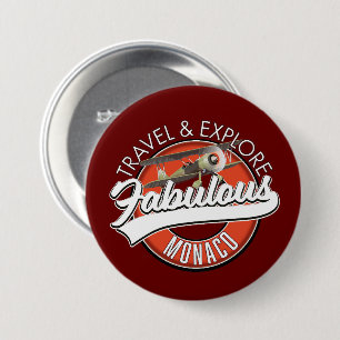 Reise erkunden Sie das fabulous Monaco-Logo Button