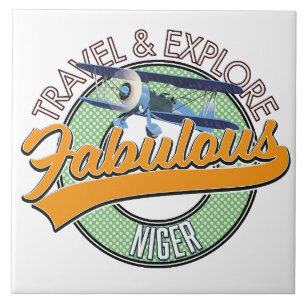 Reise erkunden Sie das großartige Niger Logo Magne Fliese