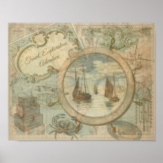 Reise, Erkundung und Abenteuer Poster
