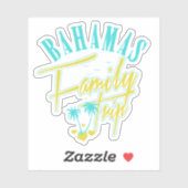 Reise Familie Reise Bahamas Sticker Kreuzfahrt (Blatt)