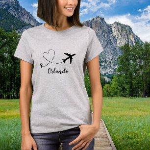 Reise Familienurlaub Flugzeug & Benutzerdefinierte T-Shirt