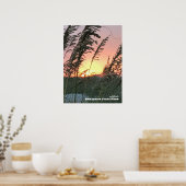 Reise-  | Florida - Anastasia Sea Oat Sunset Poster (Küche)