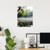 Reise-  | Florida - Blaue Nadelspinge Foggy Mornin Poster (Heimbüro)