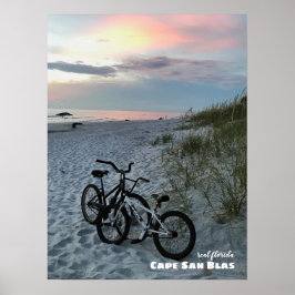 Reise- | Florida - Cape San Blas Fahrräder Poster