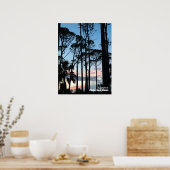 Reise- | Florida - Cape San Blas Sunset Pines Poster (Küche)