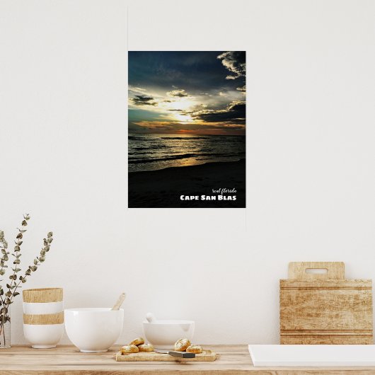 Reise- | Florida Cape San Blas Sunset Poster (Küche)