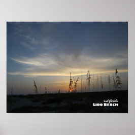 Reise- | Florida - Lido Beach Sunset Poster