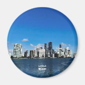 Reise-  | Florida - Miami Skyline Magnet (Vorne)