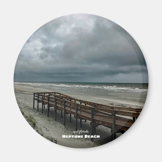 Reise- | Florida - Neptun Beach Boardwalk Sonnena Magnet (Vorne)