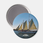 Reise-  | Florida - West Sailboat Sunset Cruise Magnet (Vorderseite/Rückseite)