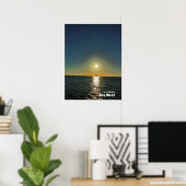 Reise- | Florida - West Sailboat Sunset Poster (Heimbüro)