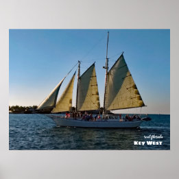 Reise-  | Florida - West Sunset Sailboat Cruise Poster