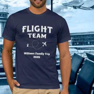 Reise Flug Team Familienurlaub Junggesellinnenabsc T-Shirt