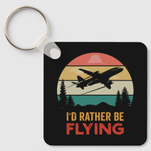 Reise-Flugzeug-Abenteuer Schlüsselanhänger