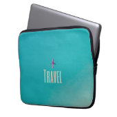 Reise-Flugzeug Laptopschutzhülle (Vorderseite Links)