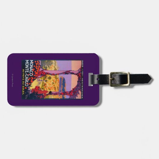 Reise-förderndes Plakat Gepäckanhänger (Vorderseite horizontal)