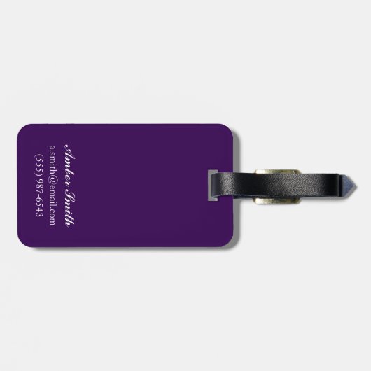 Reise-förderndes Plakat Gepäckanhänger (Rückseite horizontal)