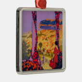 Reise-förderndes Plakat Silbernes Ornament (Rechts)