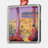 Reise-förderndes Plakat Silbernes Ornament (Links)