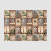 Reise-Foto-Collage Paris Frankreich Seidenpapier (Vorderseite)