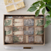 Reise-Foto-Collage Paris Frankreich Seidenpapier (Geschenk)