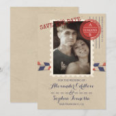 Reise Foto Save the Date (Vorne/Hinten)