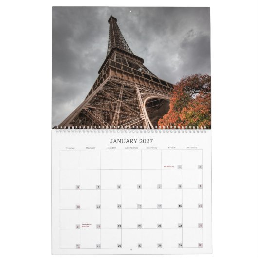 Reise-Fotos Kalender (Jan 2027)
