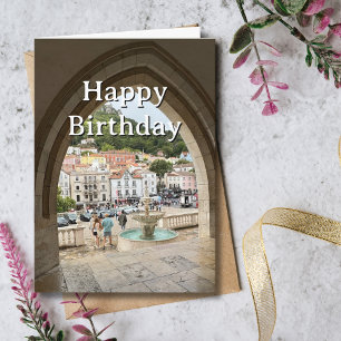 Reise Geburtstag Portugal Spaß Foto Karte