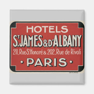 Reise-Gepäck-Aufkleber Paris Vintager Magnet