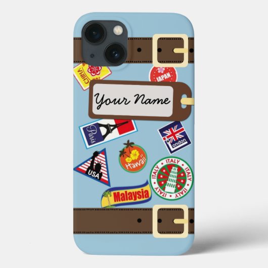 Reise-Gepäck mit Aufkleber iPhone 6 Fall Case-Mate iPhone Hülle (Rückseite)